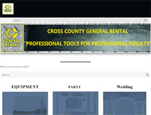 Tablet Screenshot of crosscountyrental.net